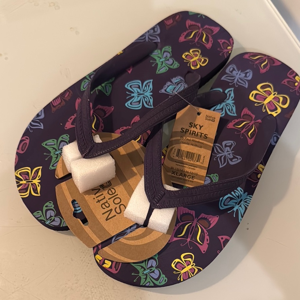 XL Flip Flops - Purple Multi